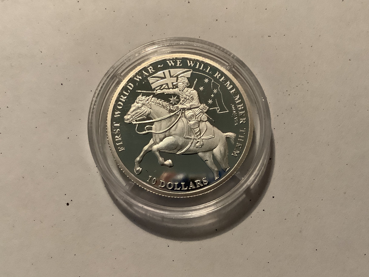 2017 $10 Kiribati. Will Will Remember Them Silver Coin.