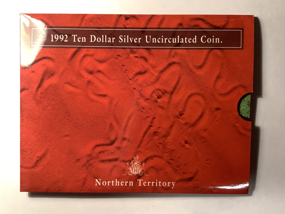 1992 $10 Uncirculated Silver Coin. Northern Territory