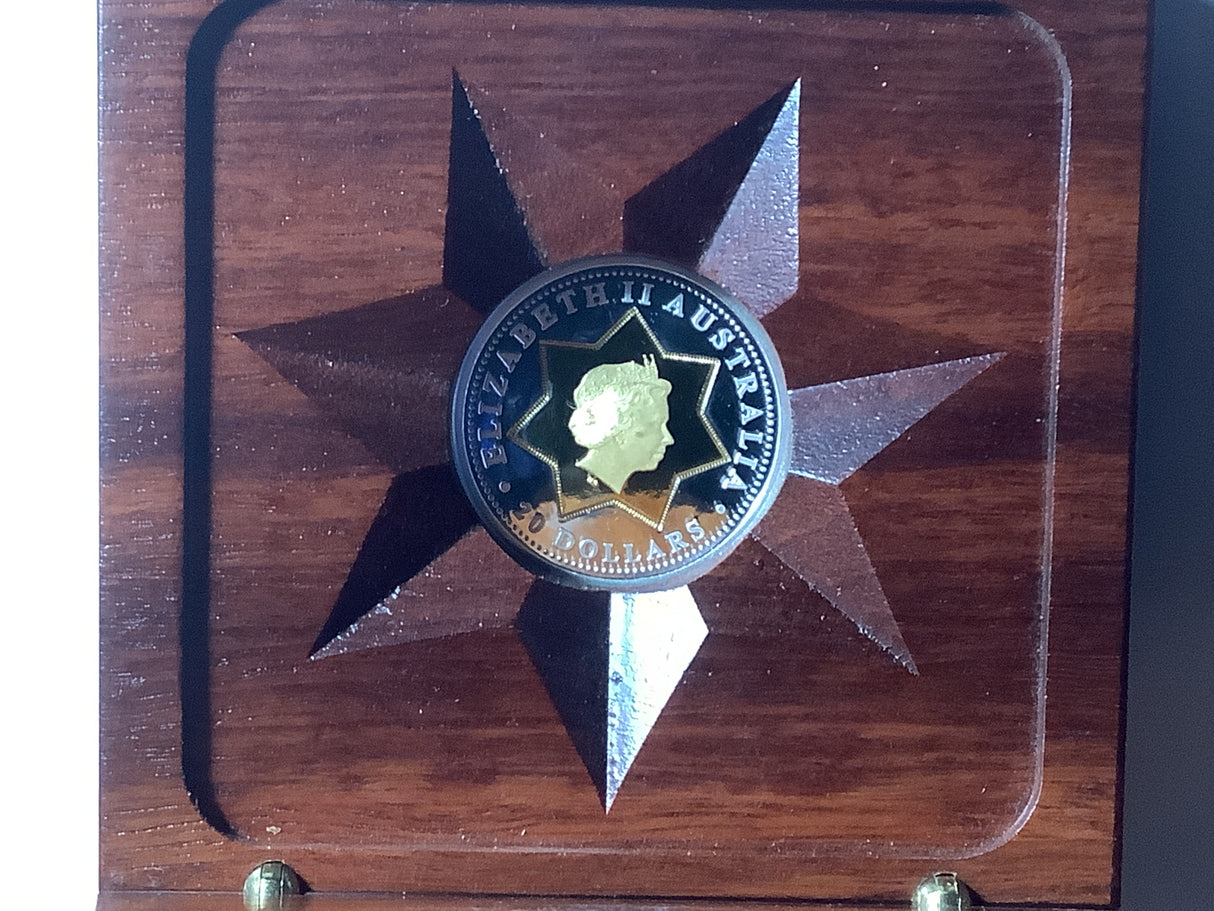 2001 $25 Centenary of Federation Floral Emblems Bi-Metal Coin