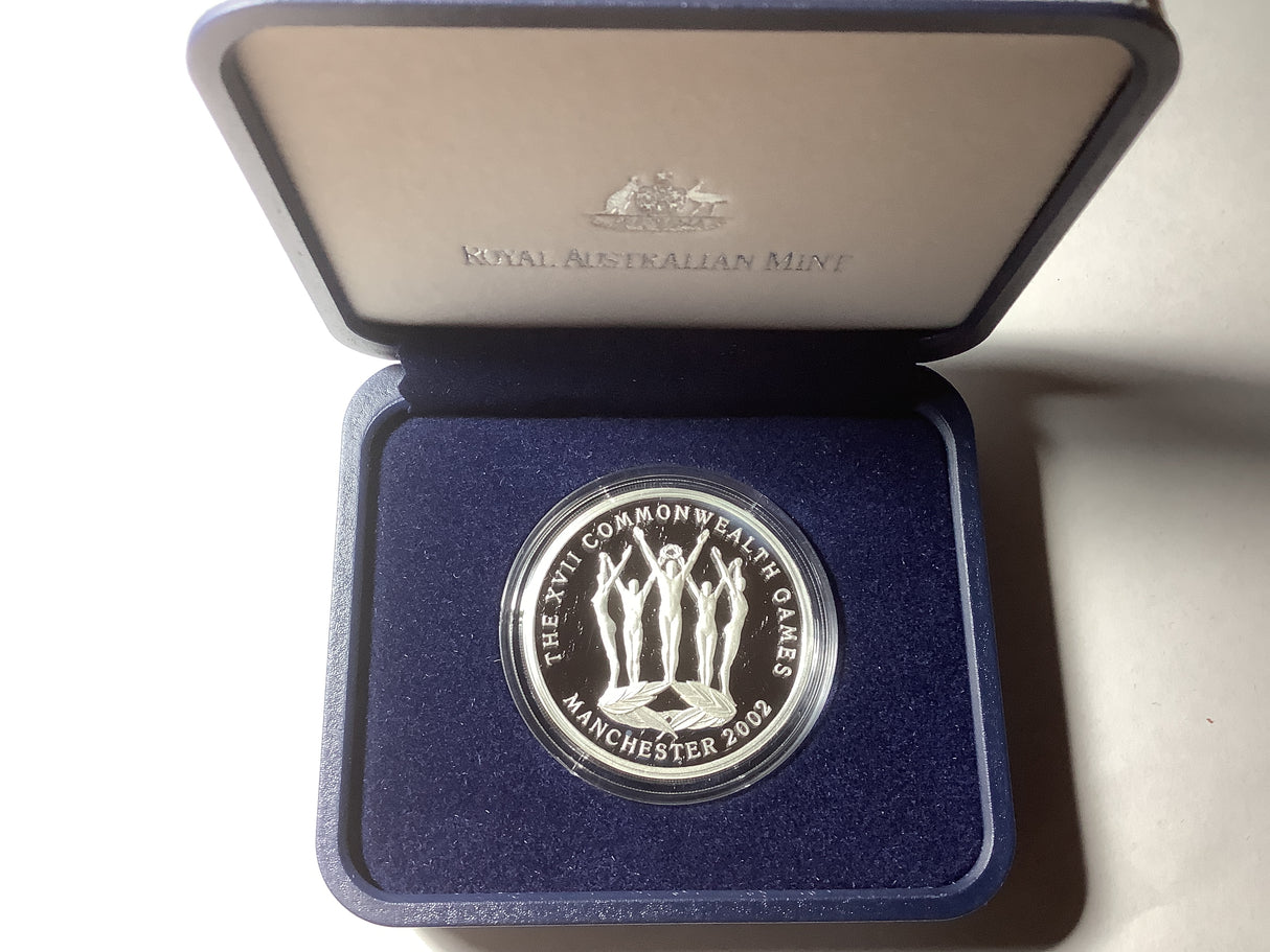 2002 $5 Fine Silver Proof Coin. XVII Commonwealth Games.