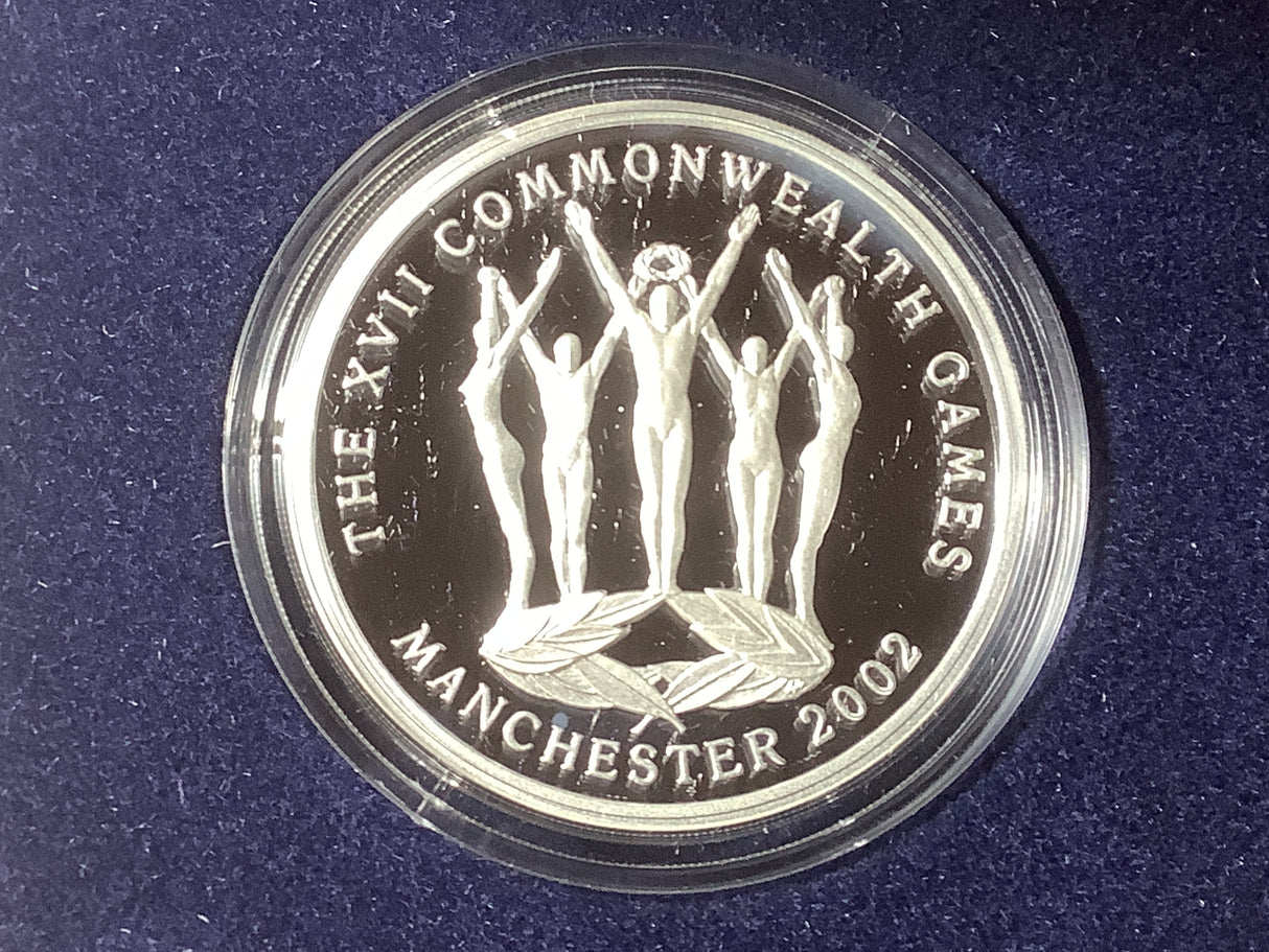 2002 $5 Fine Silver Proof Coin. XVII Commonwealth Games.