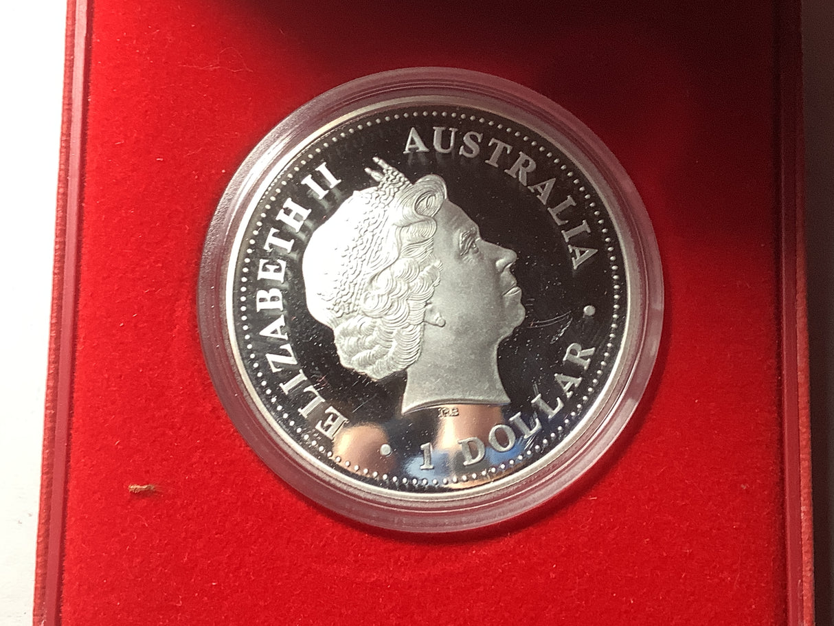 2002 1 ounce Year of the Horse Lunar Proof Coin.