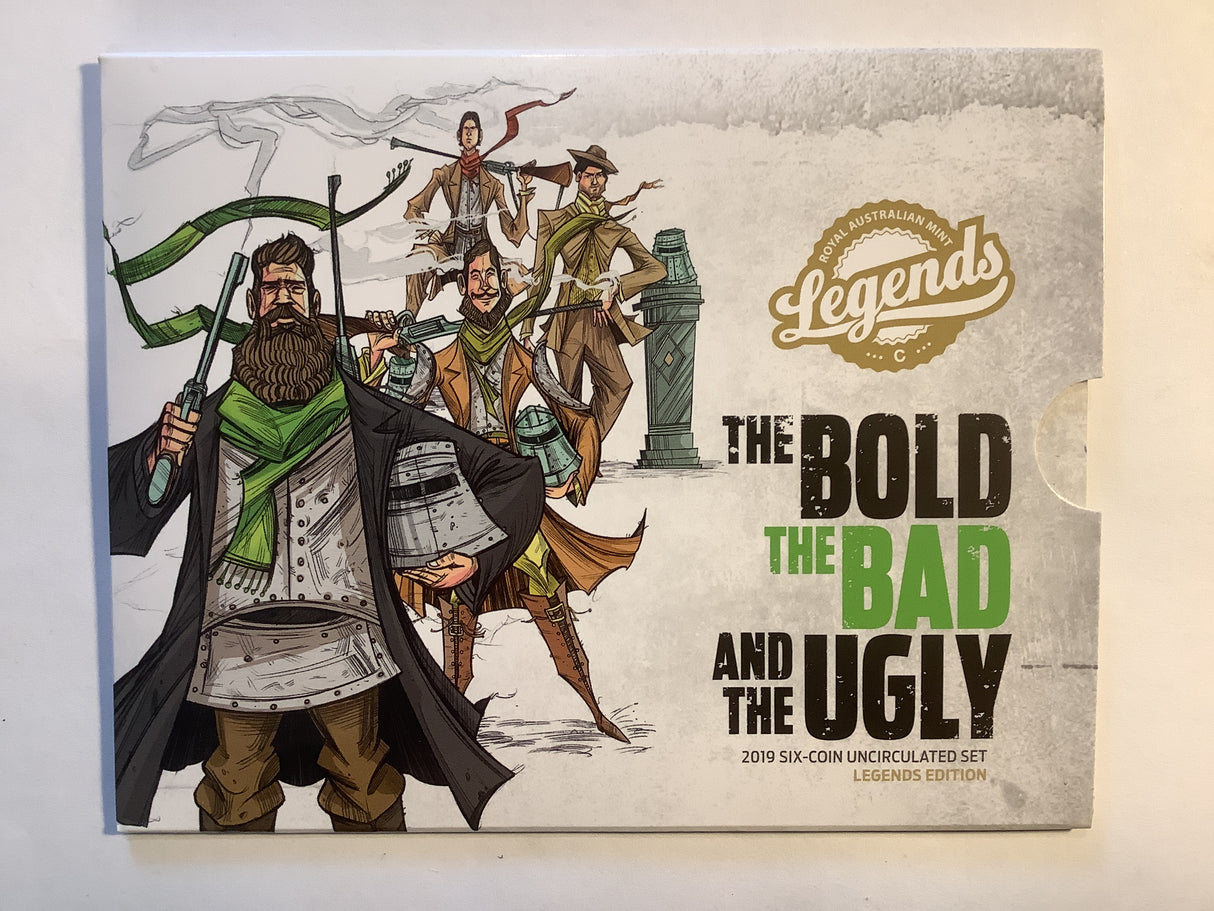 2019 LEGENDS EDITION uncirculated set. The bold, bad and ugly.