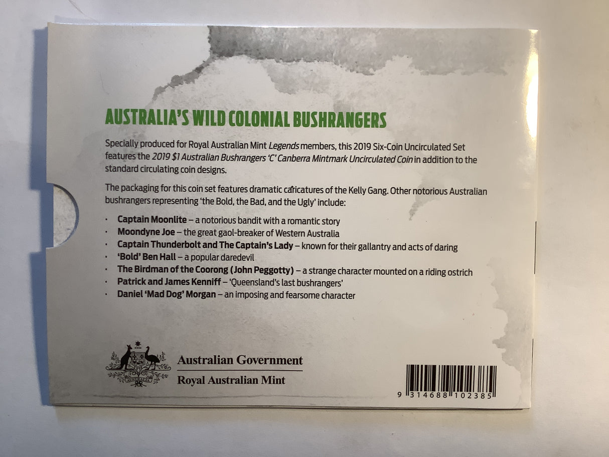 2019 LEGENDS EDITION uncirculated set. The bold, bad and ugly.