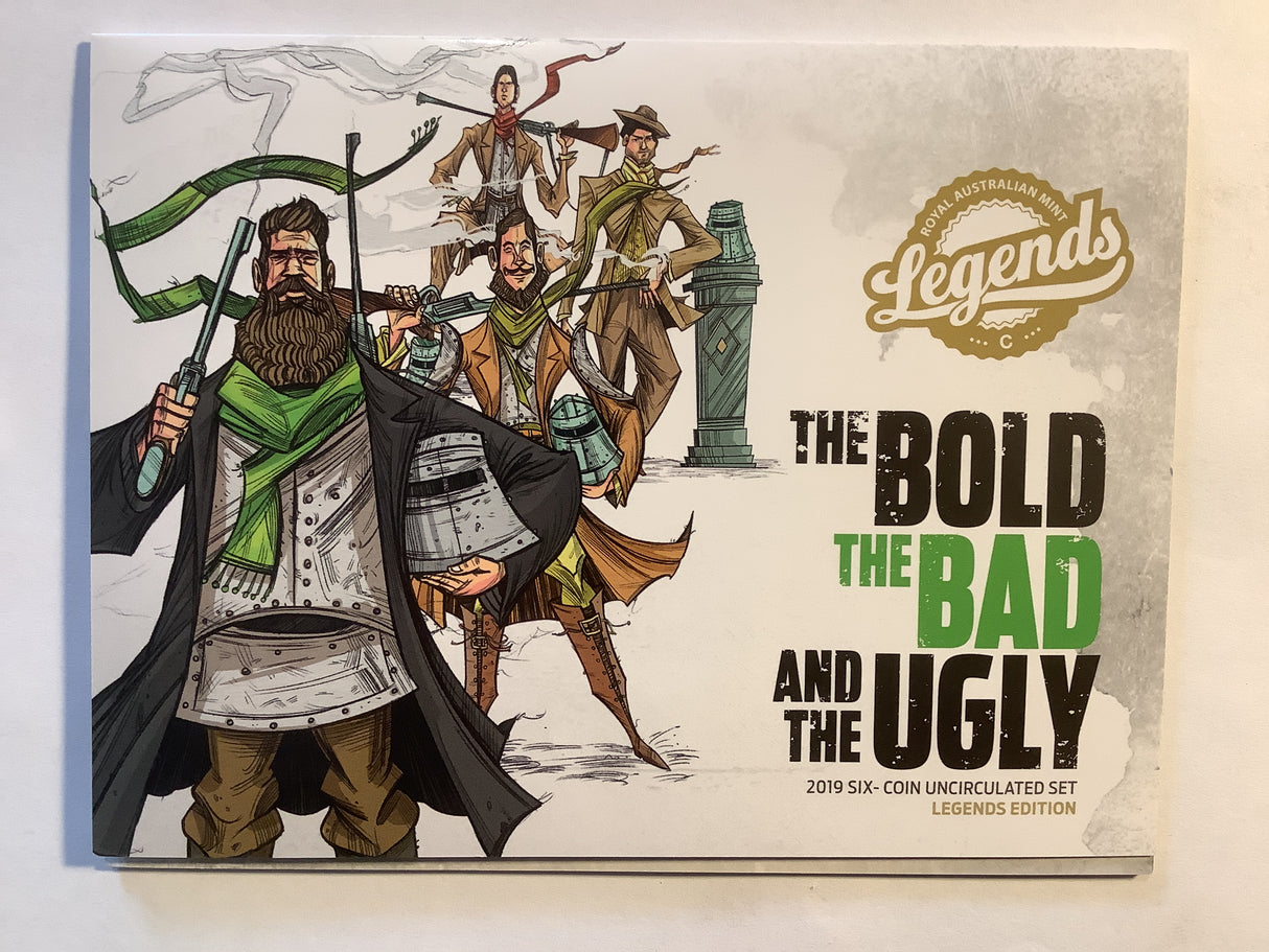 2019 LEGENDS EDITION uncirculated set. The bold, bad and ugly.