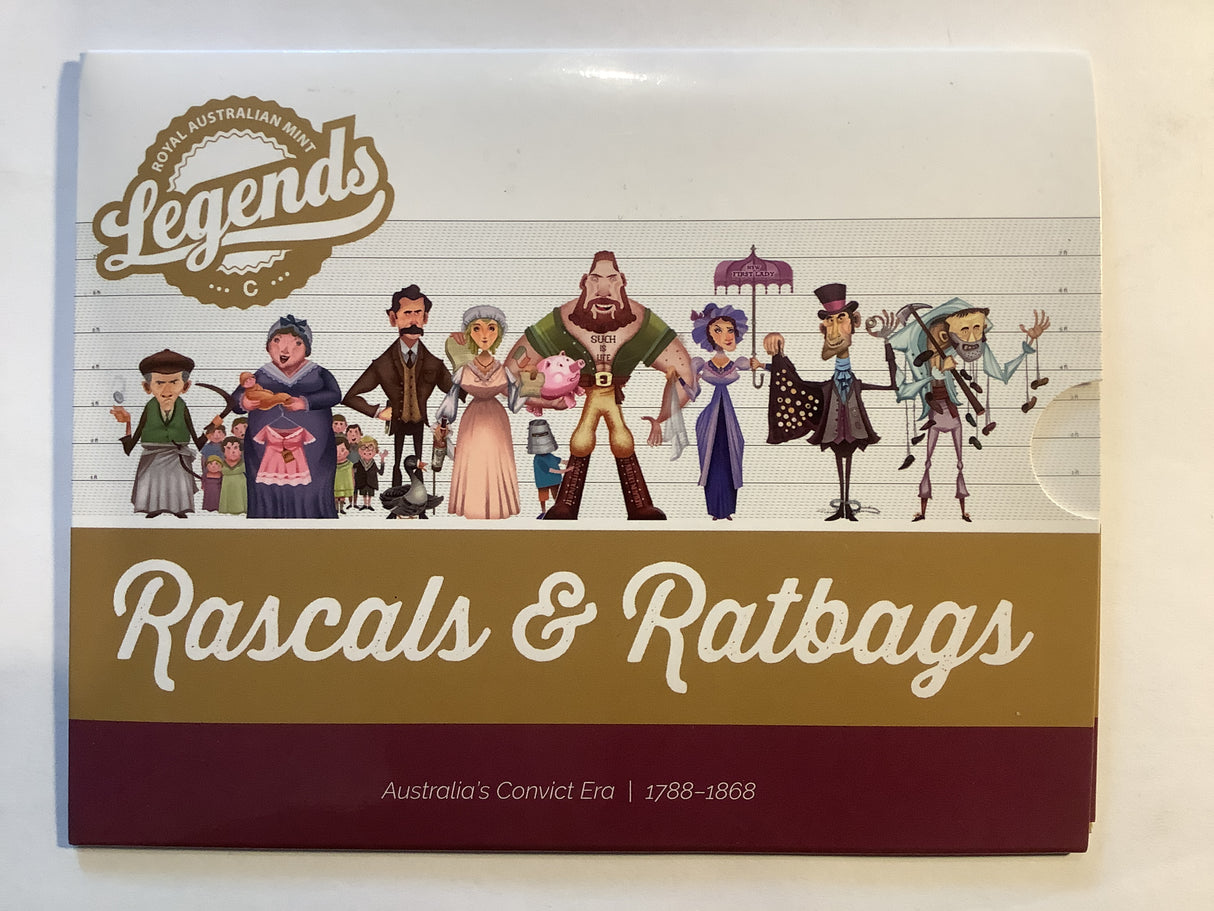 2018 LEGENDS EDITION uncirculated set. Rascals & Ratbags.