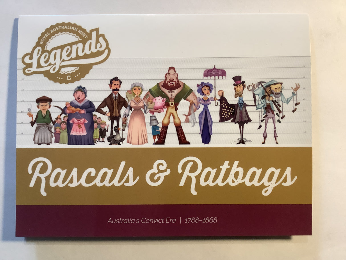 2018 LEGENDS EDITION uncirculated set. Rascals & Ratbags.