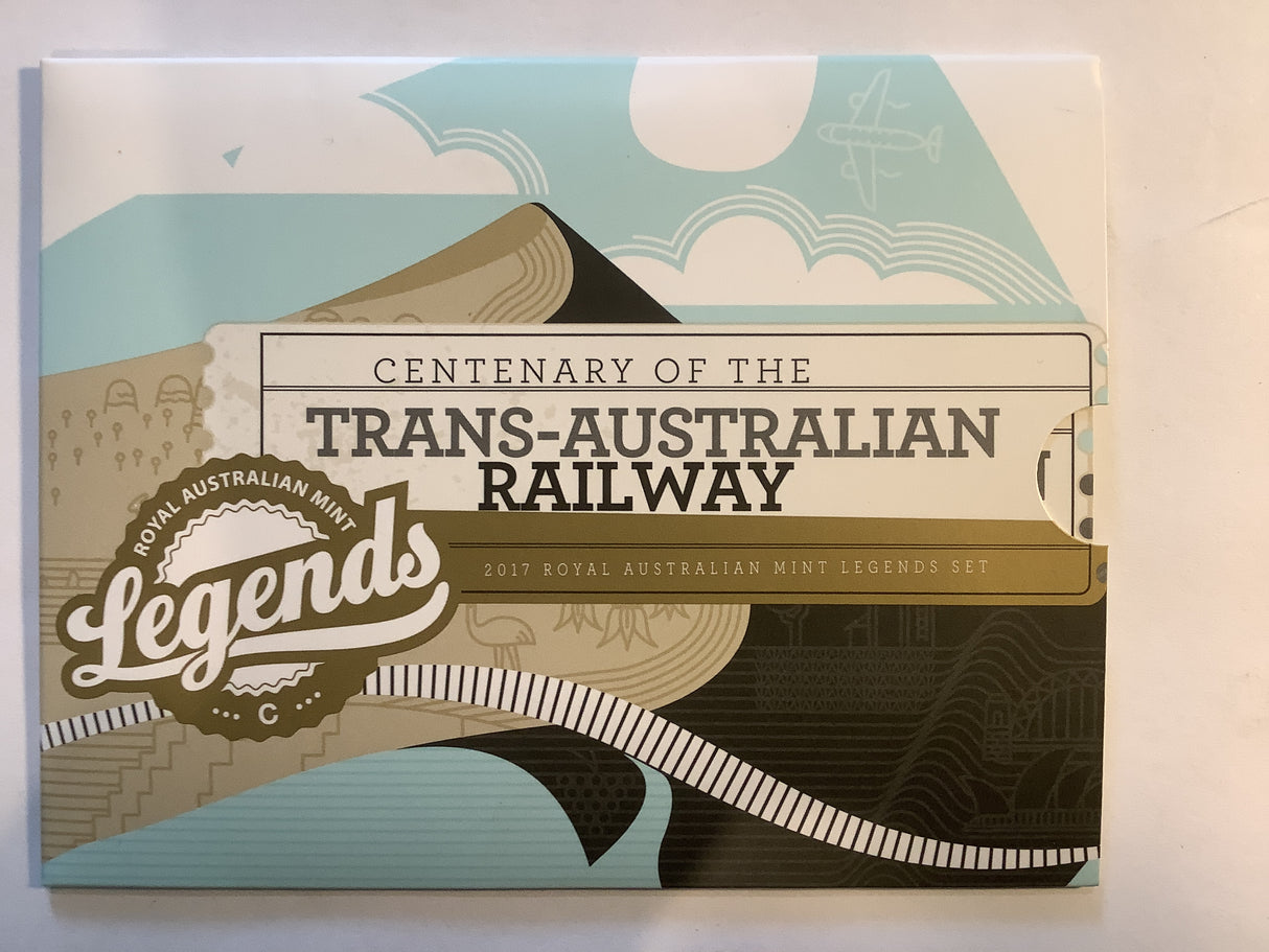 2017 LEGENDS EDITION uncirculated set. Trans-Australian Railway.