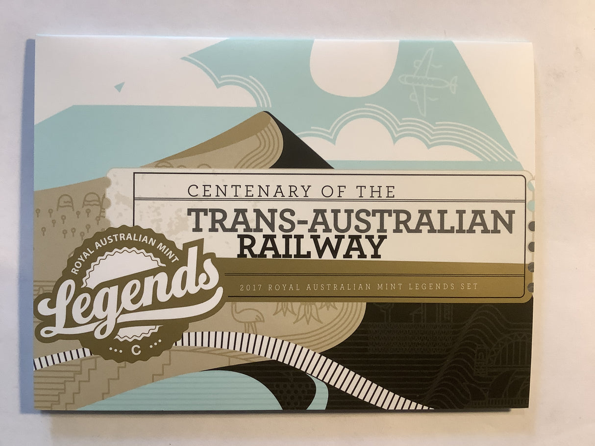 2017 LEGENDS EDITION uncirculated set. Trans-Australian Railway.