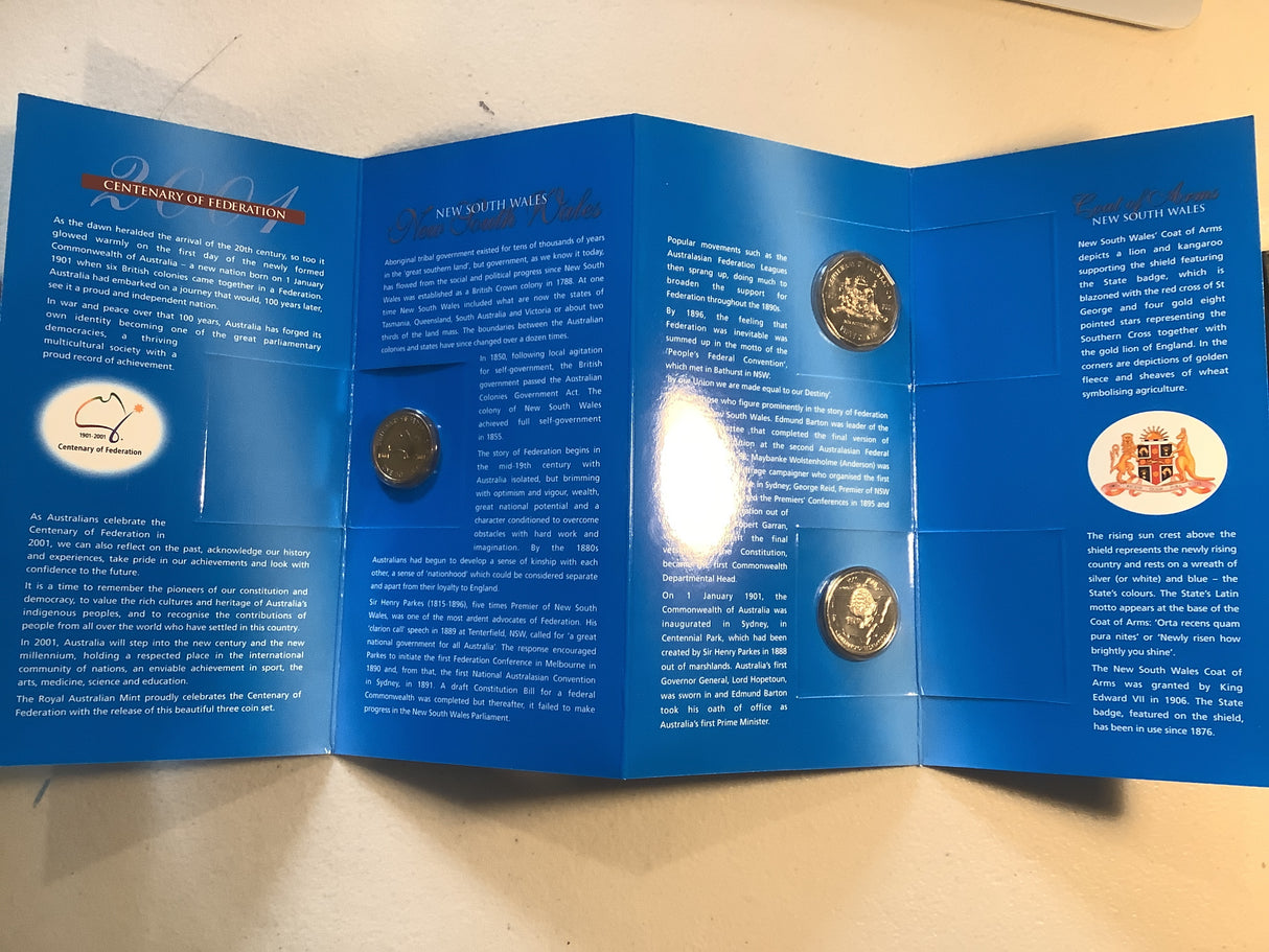 2001 State Series, Uncirculated Coin Set. New South Wales.