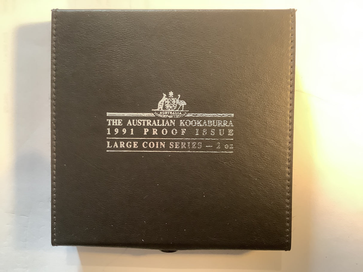 1991 The Australian Kookaburra 2oz Proof Coin.