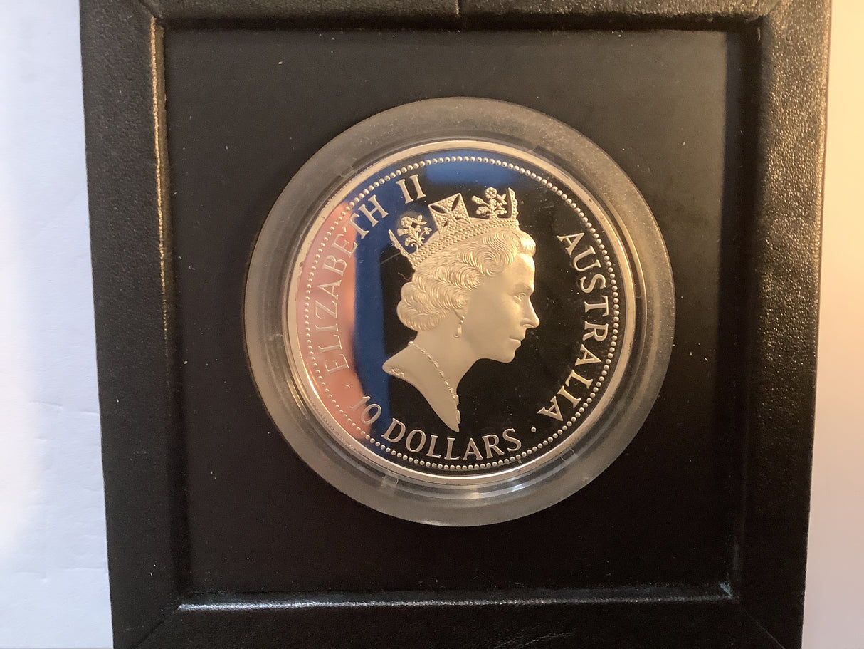 1991 The Australian Kookaburra 2oz Proof Coin.