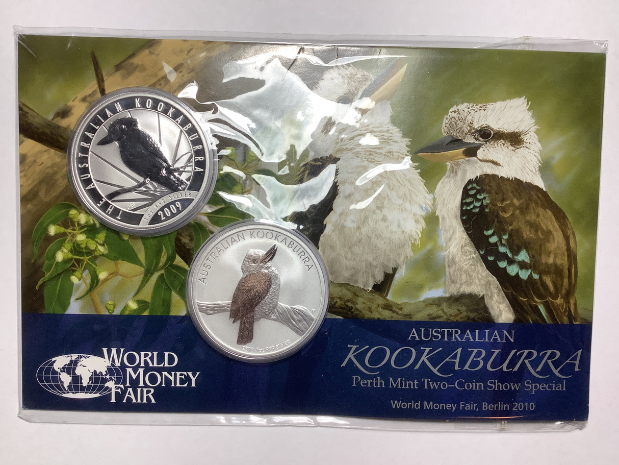 2010 Australian Kookaburra Two-Coin Show Special World Money Fair, Berlin.