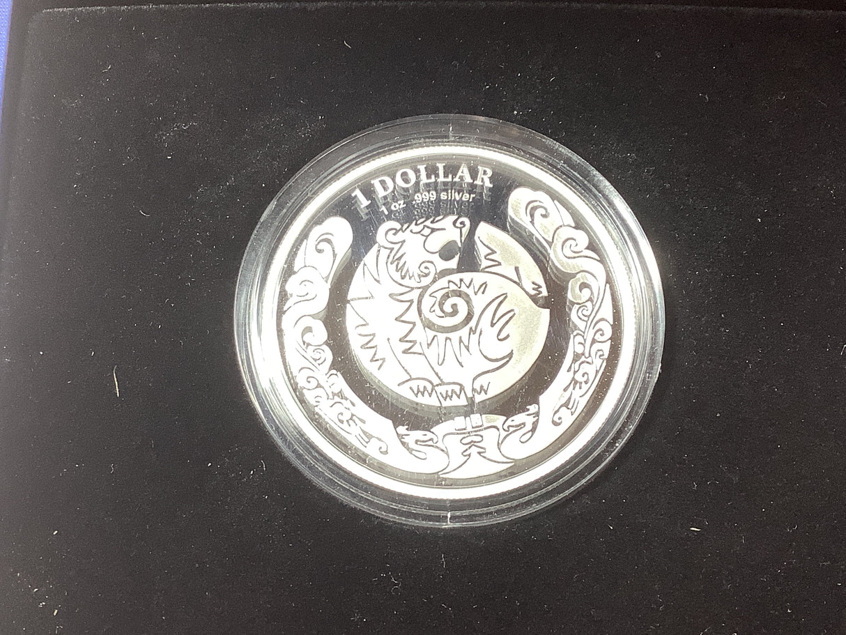 2010 $1 Year of the Tiger Silver Proof Coin.