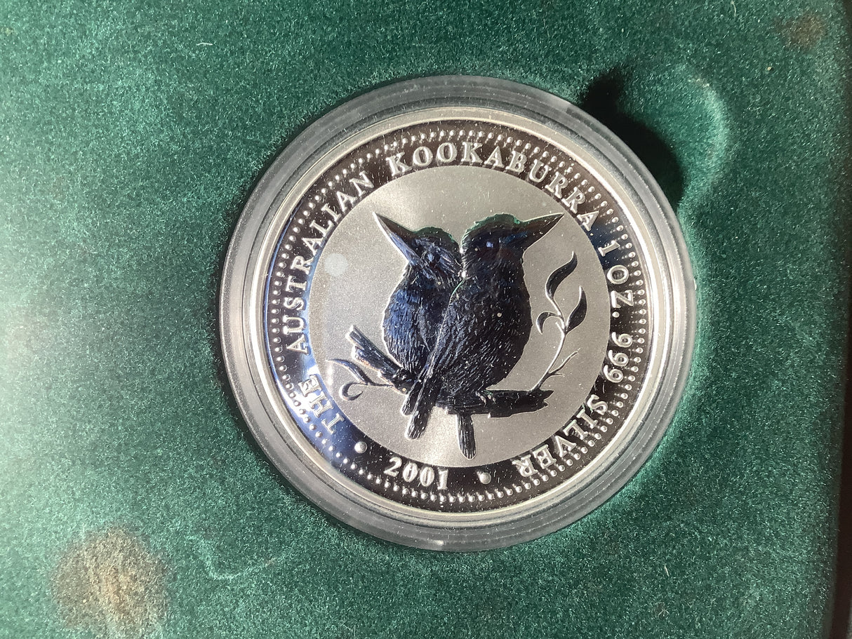 2002 Perth Mint two coin Kookaburra 1-ounce set.
