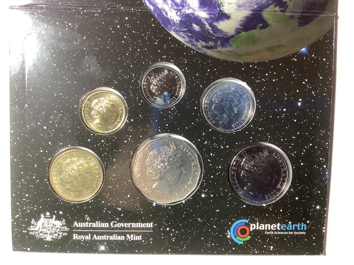 2008 International Year of the Planet Earth Uncirculated Set. World Money Fair Release.