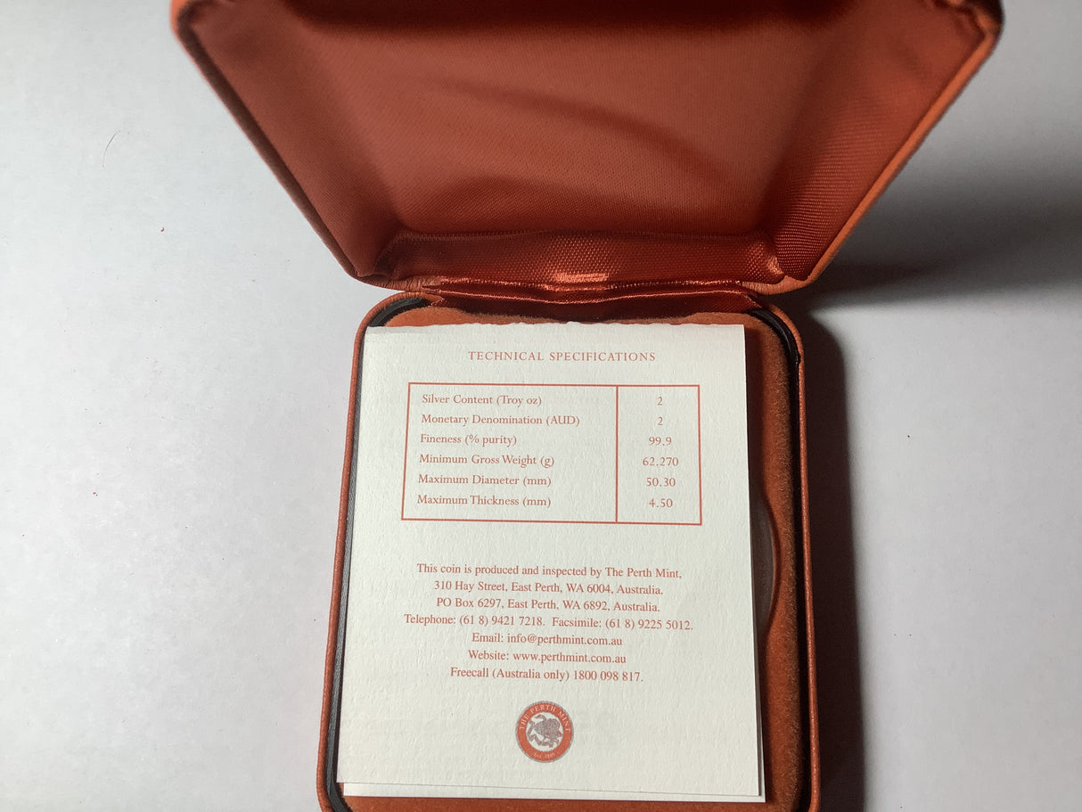 2003 $2 The Australian Kookaburra 2-ounce silver Proof Coin