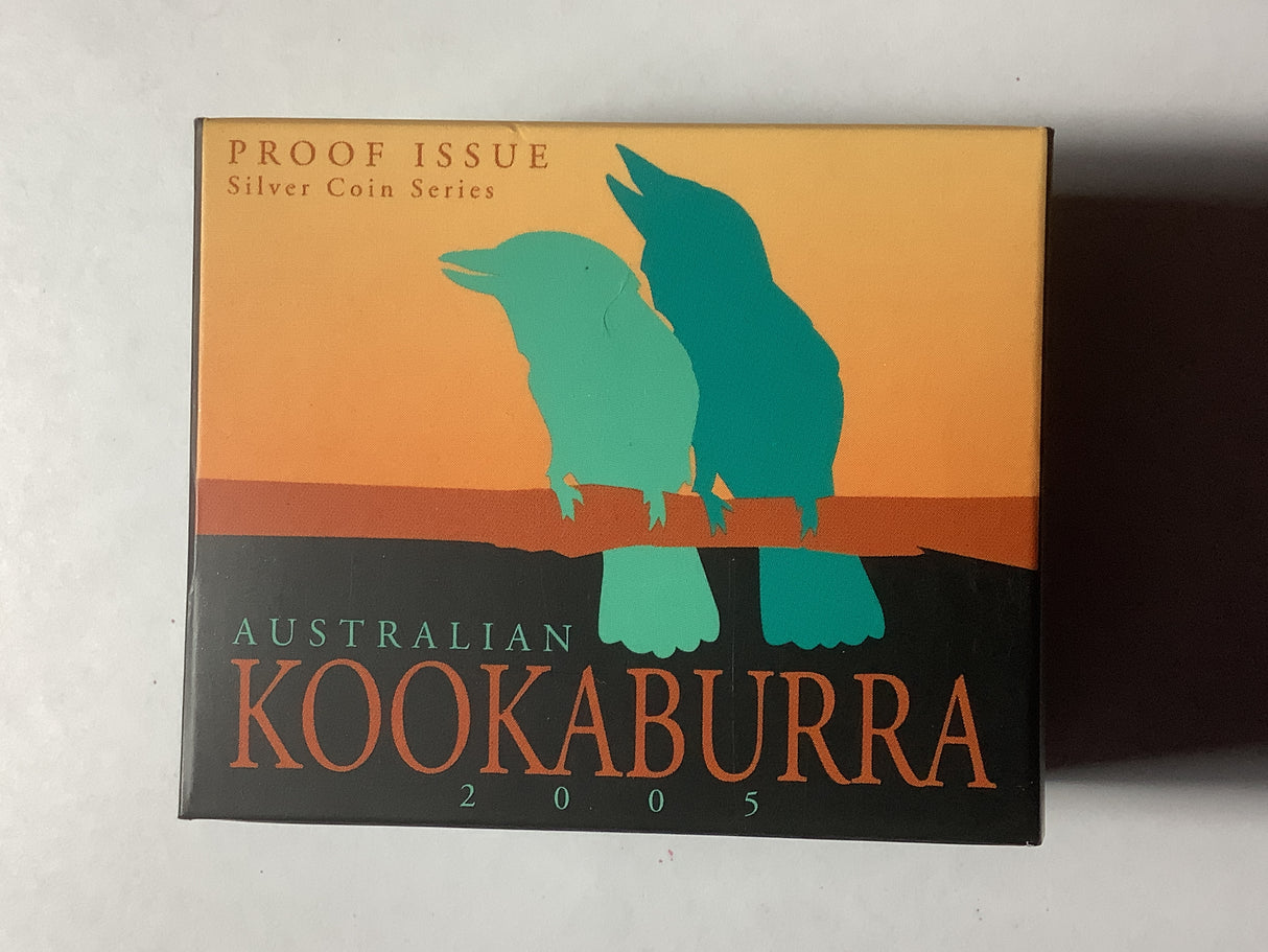 2005 50c The Australian Kookaburra 1/2-ounce silver Square Coin.