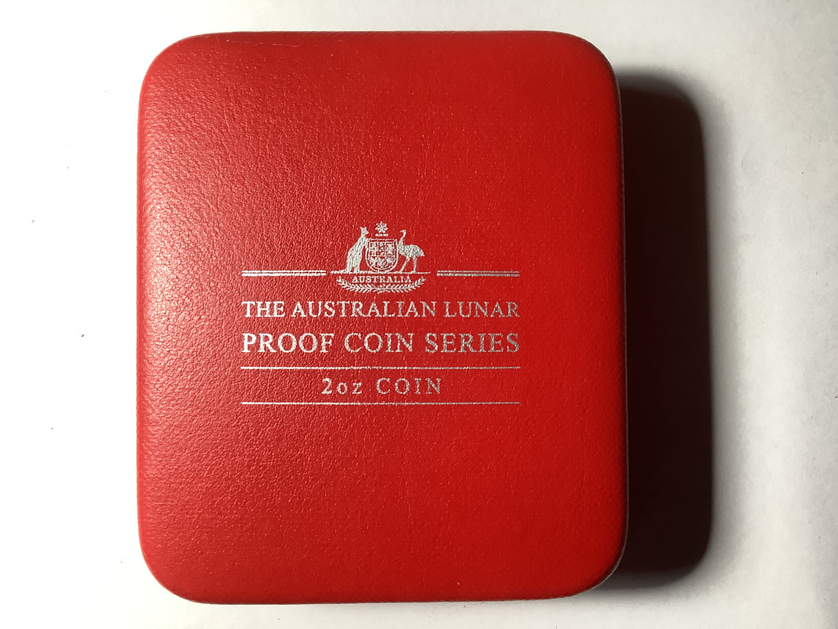 2005 $2 Australian Proof Lunar Silver Coin Series. Year of the Rooster 2-ounce Silver Coin.