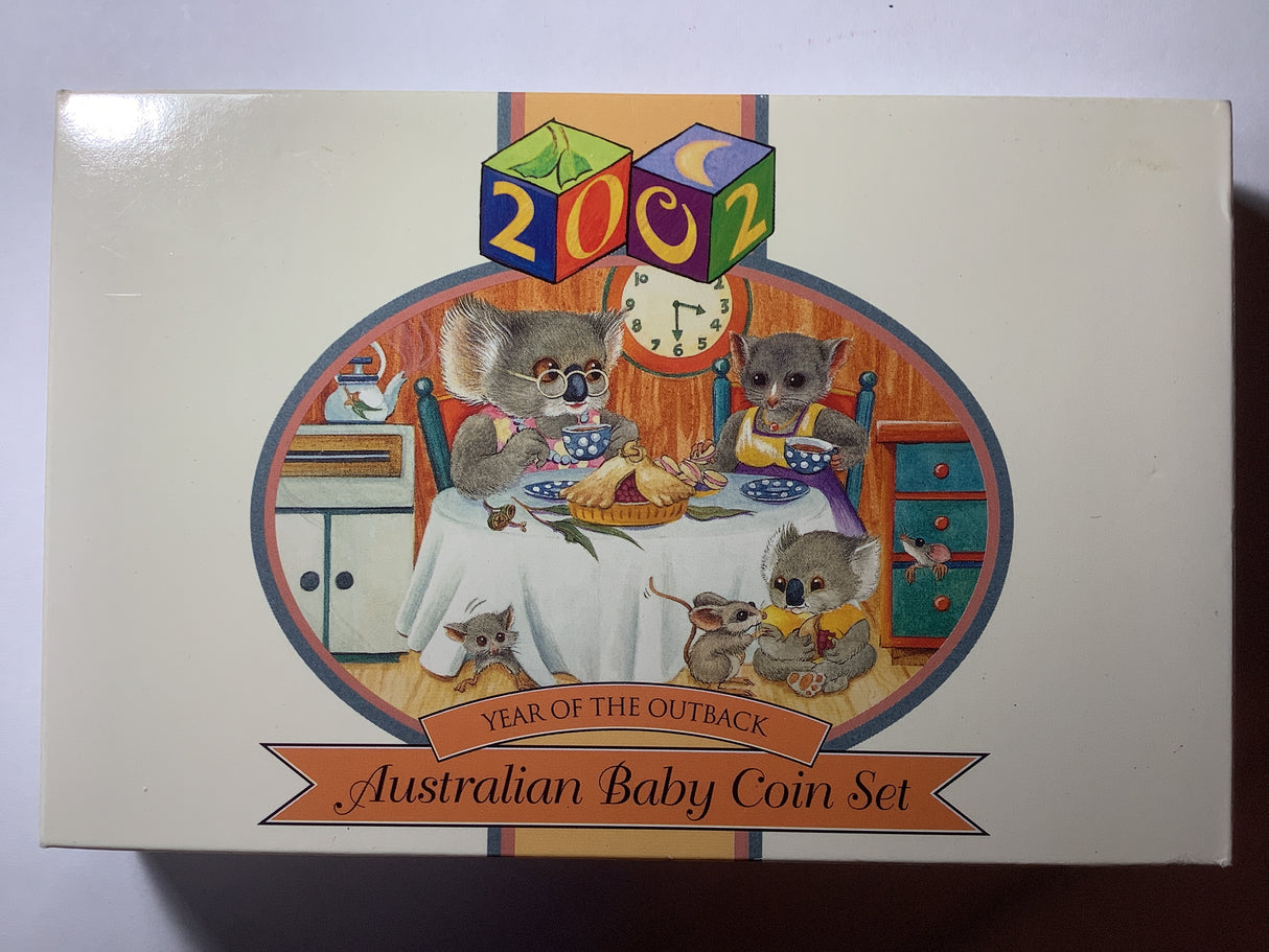 2002 Year of the Outback Baby Proof Coin Set.