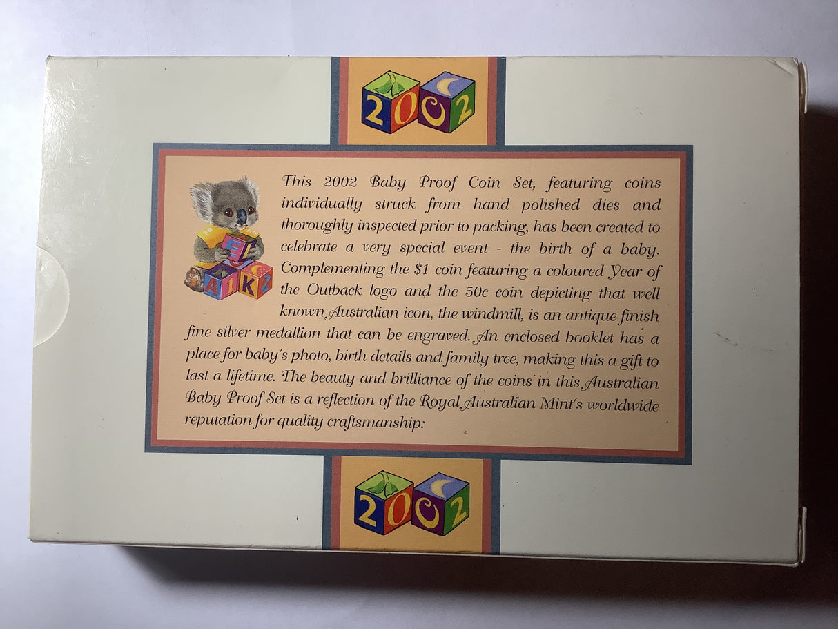 2002 Year of the Outback Baby Proof Coin Set.