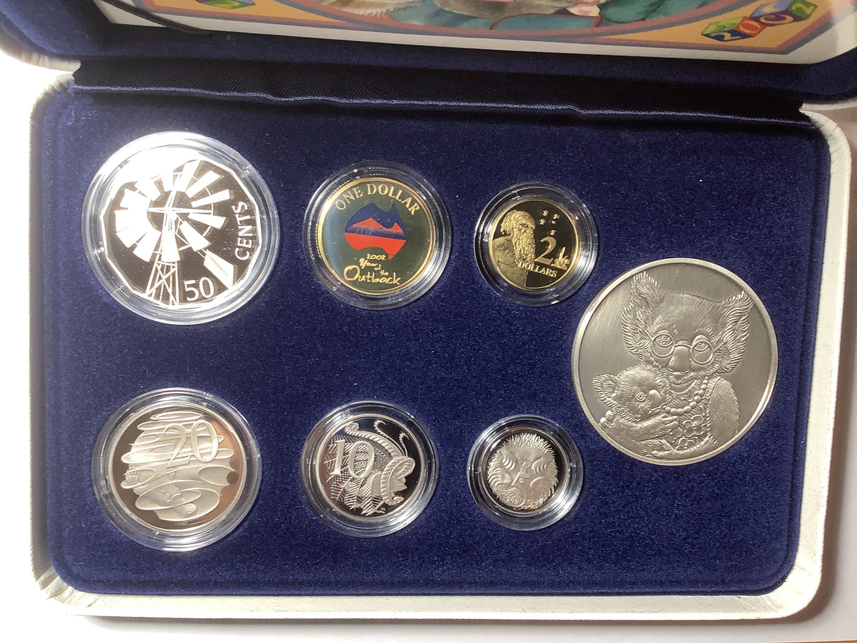 2002 Year of the Outback Baby Proof Coin Set.
