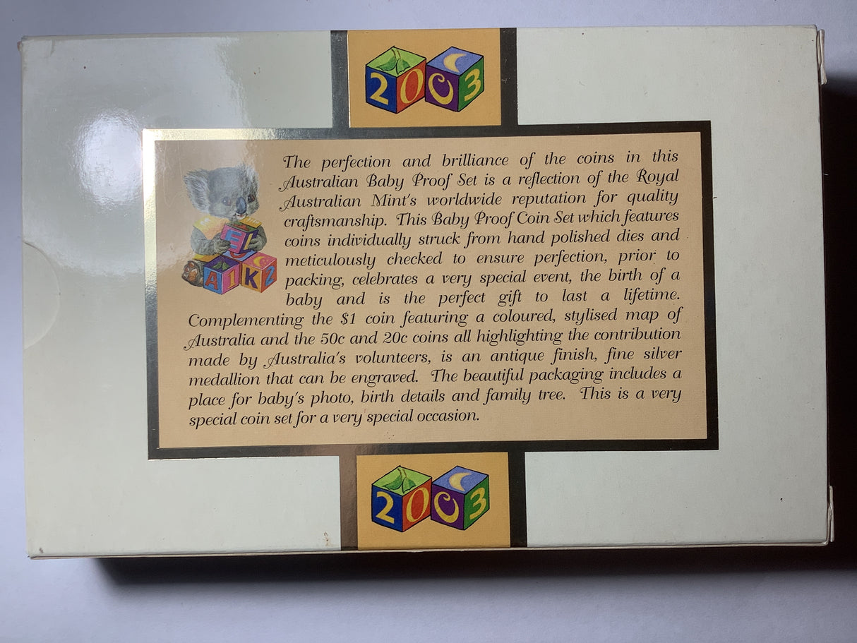 2003 Baby Proof Coin Set.