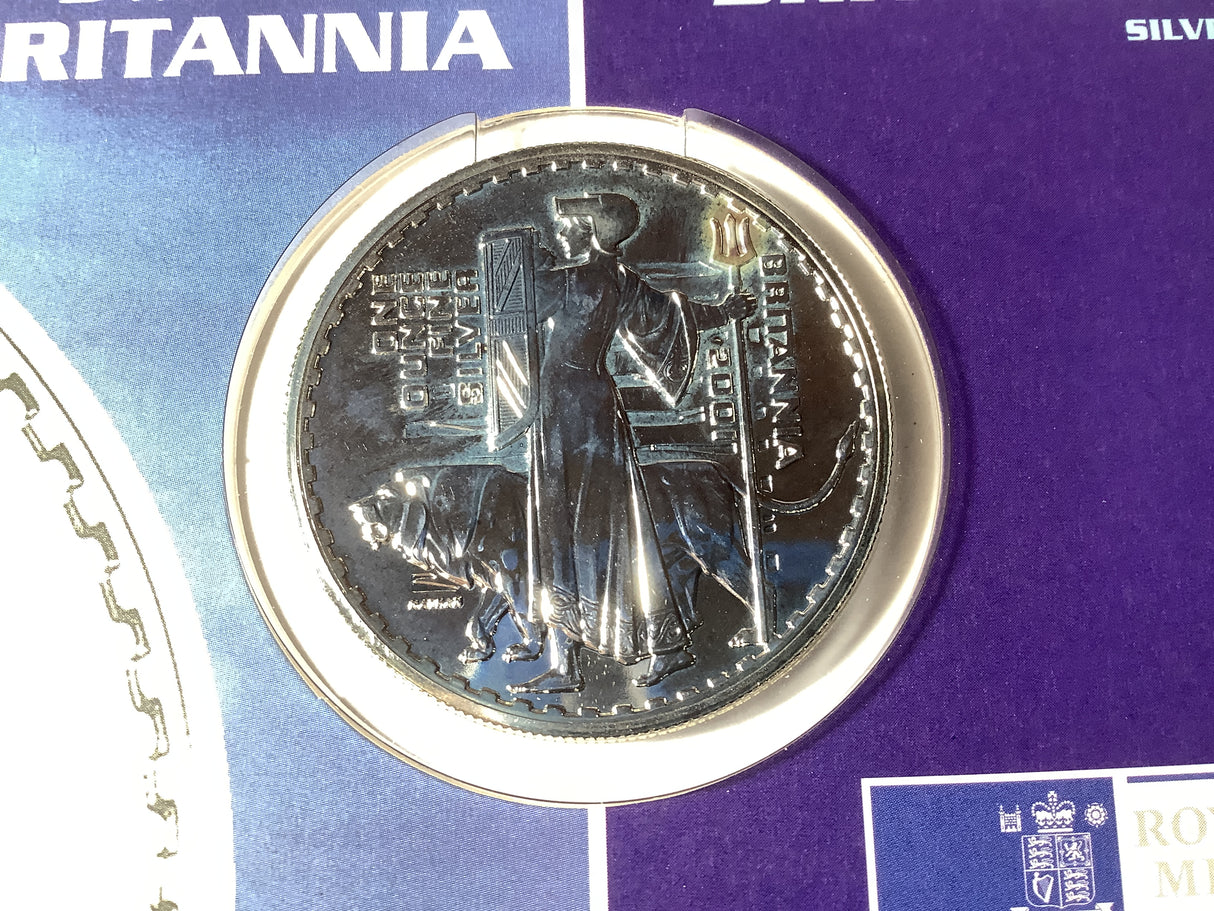 2001 Silver Bullion Britannia Silver Coin.
