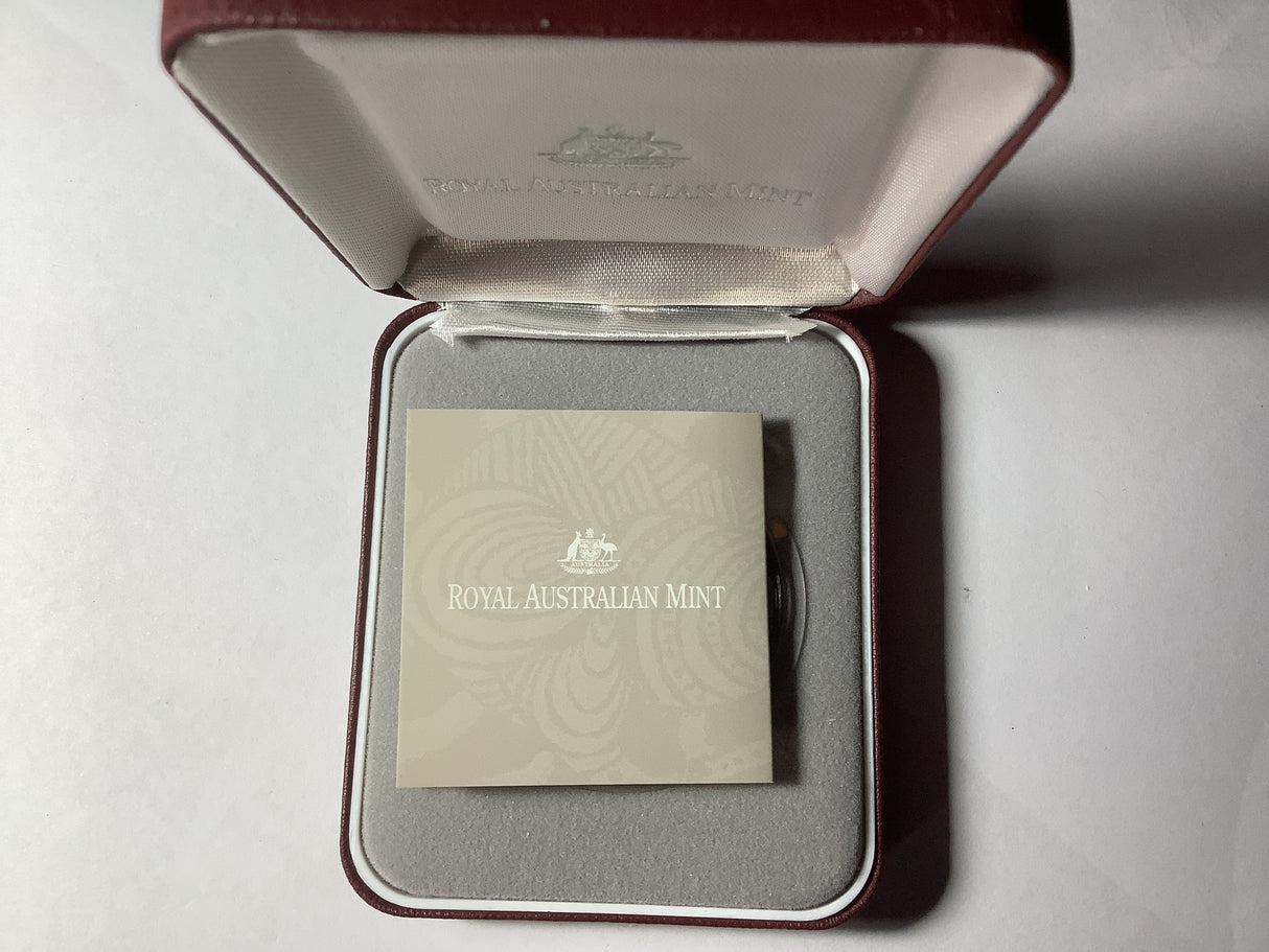 2002 $1 Silver Kangaroo Proof Coin.