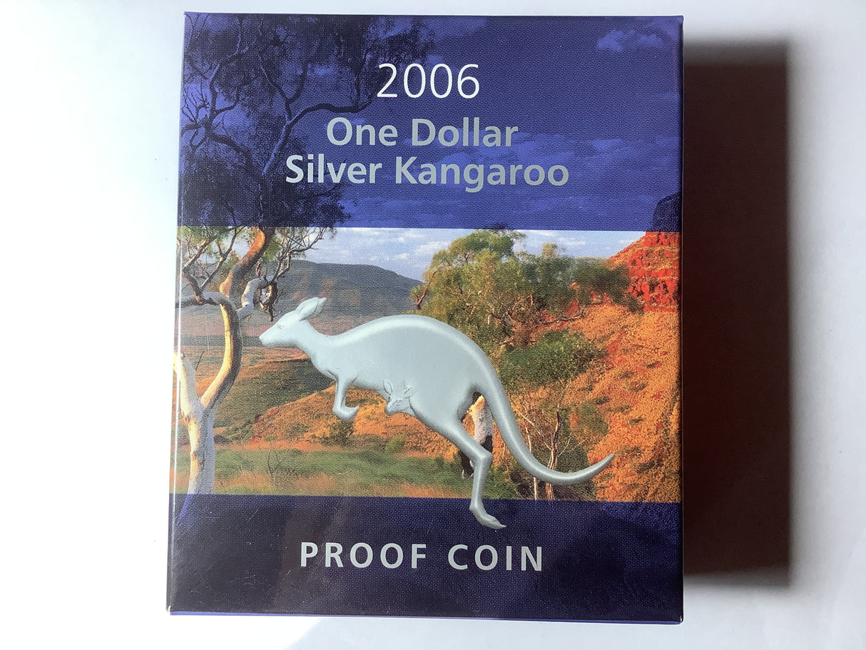 2006 $1 Silver Kangaroo Proof Coin.