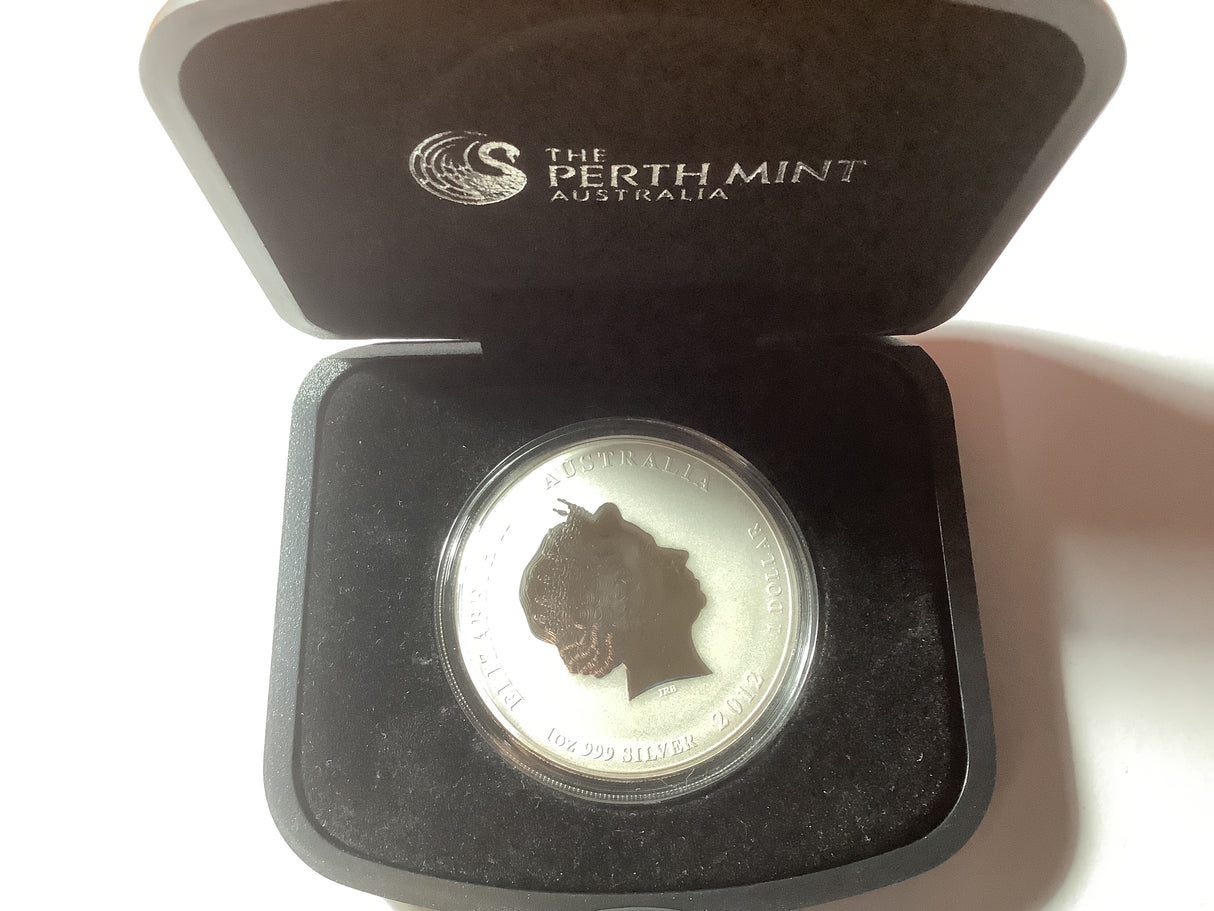 2012 $1 Year of the Dragon 1 ounce Silver Brisbane Anda Show