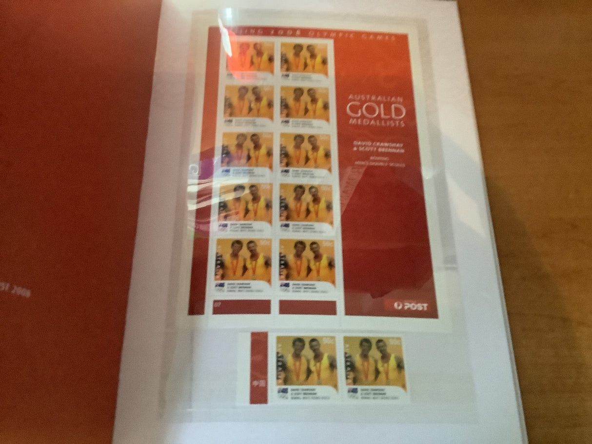 2008 bejing olympic games collection of Australian stamps