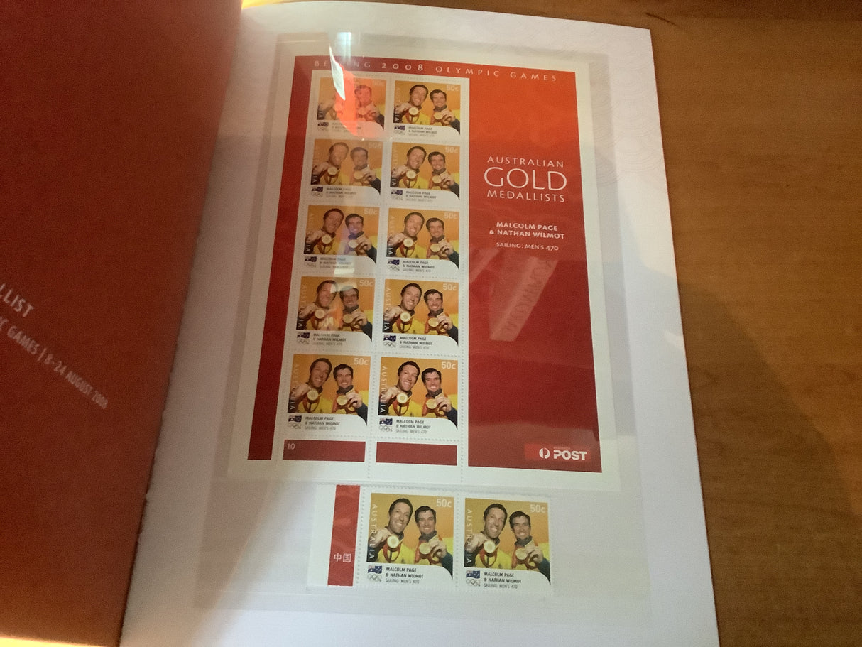 2008 bejing olympic games collection of Australian stamps