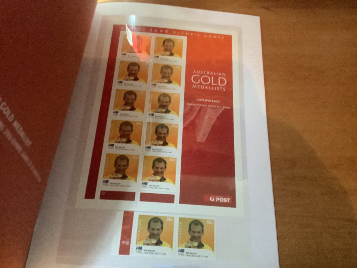 2008 bejing olympic games collection of Australian stamps