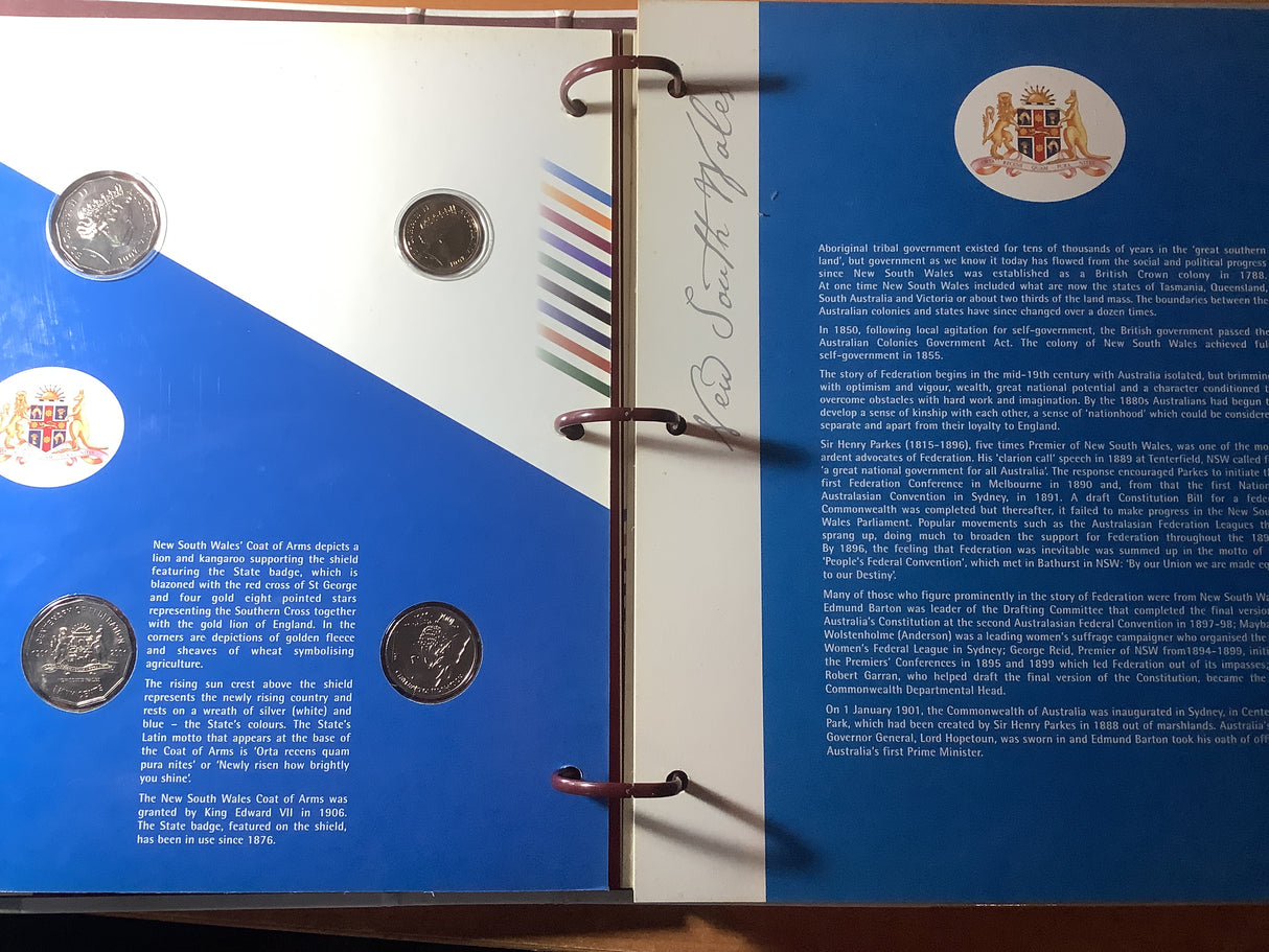 2001 States and Territories 20 Coin Uncirculated Collection.