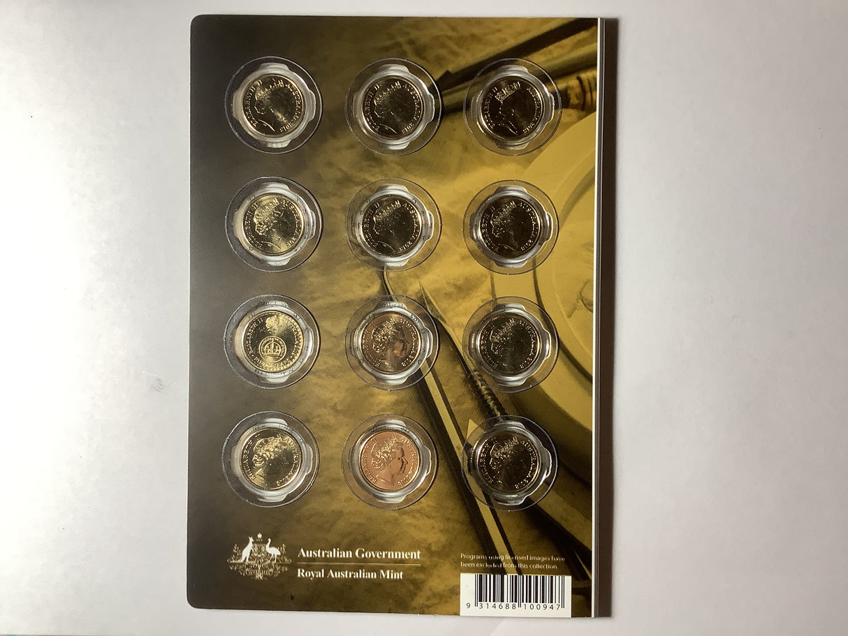 2018 12 30th Anniversary of The Two Dollar Coin. Twelve Coin Collection.