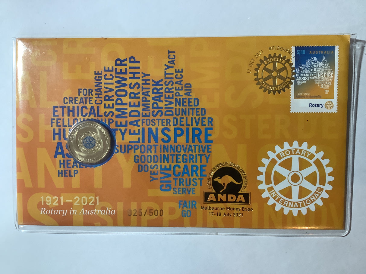 2021 PNC Centenary of Rotary in Australia. ANDA Melbourne Release. 500 MADE.