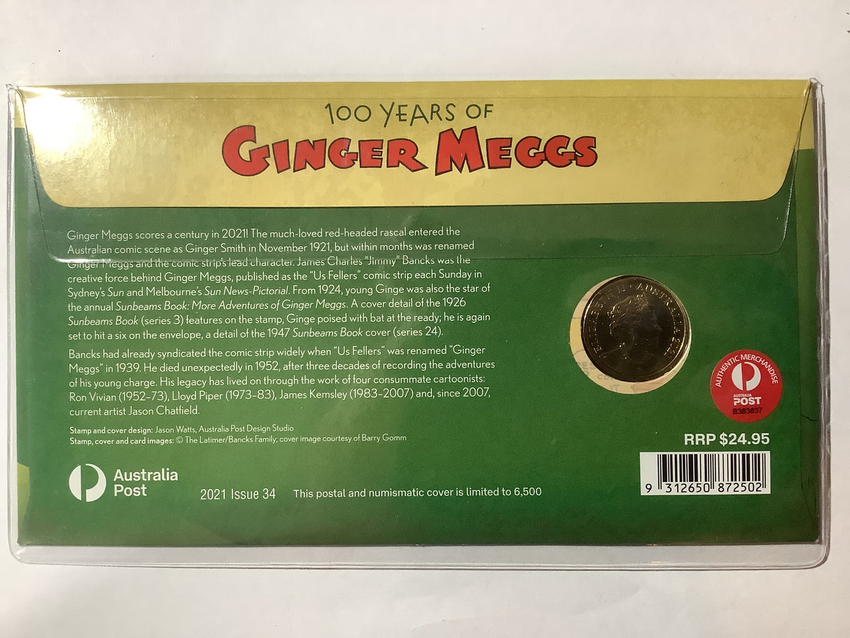 2022 100 Years of Ginger Meggs. Melbourne International Stamp Exhibition. 100 MADE.