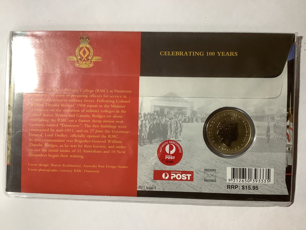2011 Centenary of RMC Duntroon 100 years. Canberra Stamp show Release. 250 MADE.