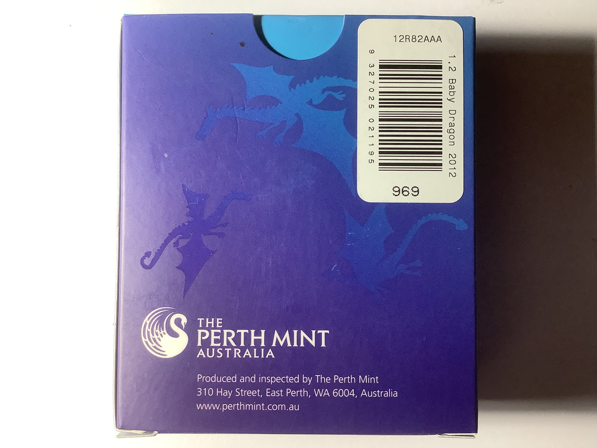 2012 Year of the Dragon Baby Dragon 1/2 Ounce Silver Proof Coin