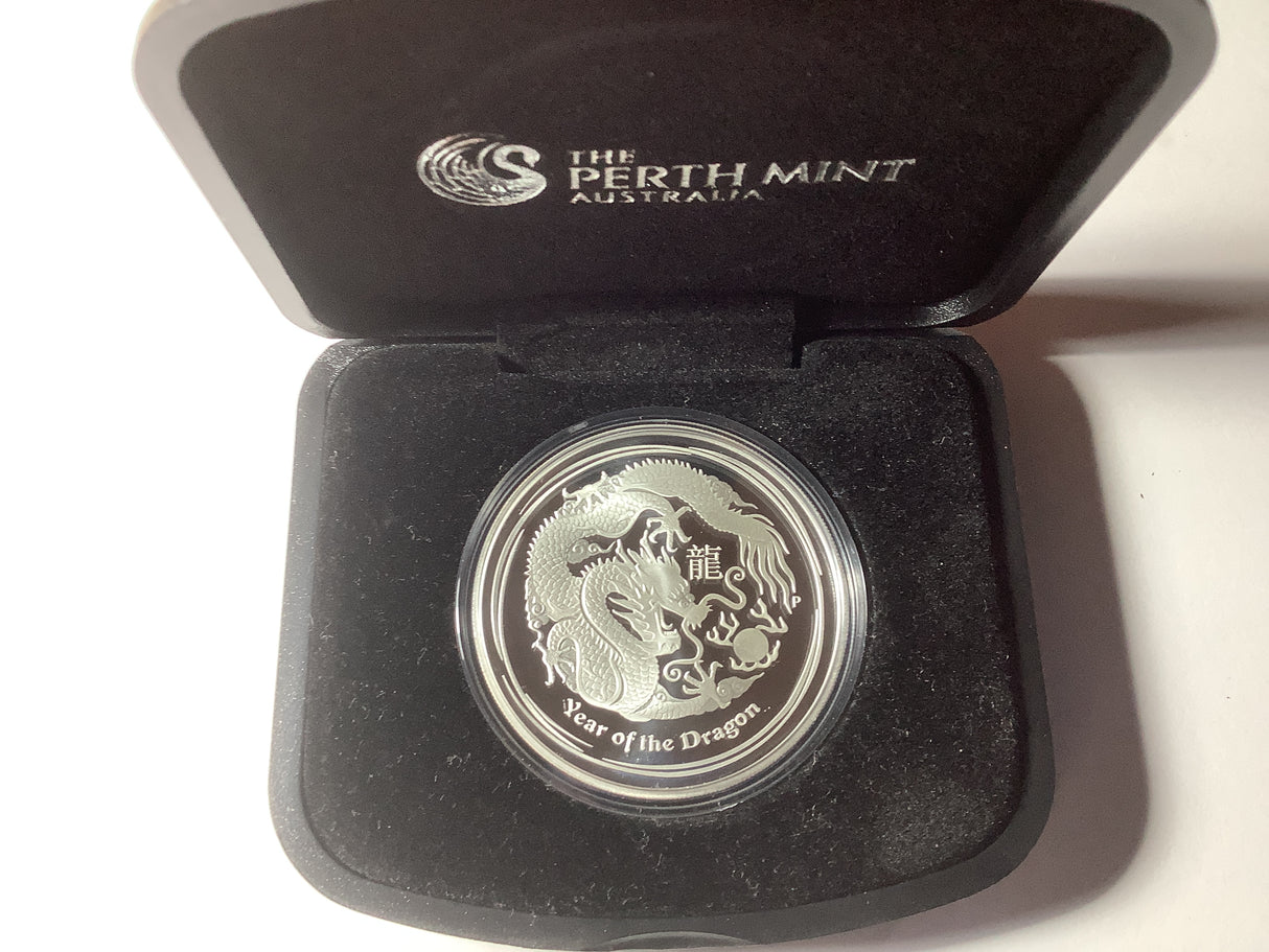 2012 Year of the Dragon 1oz Silver Proof Coin