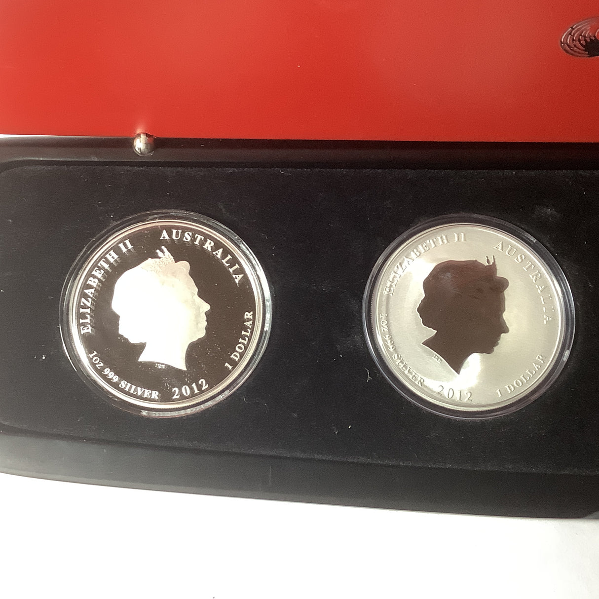 2012 Year of the Dragon 4 coin 1oz Typeset