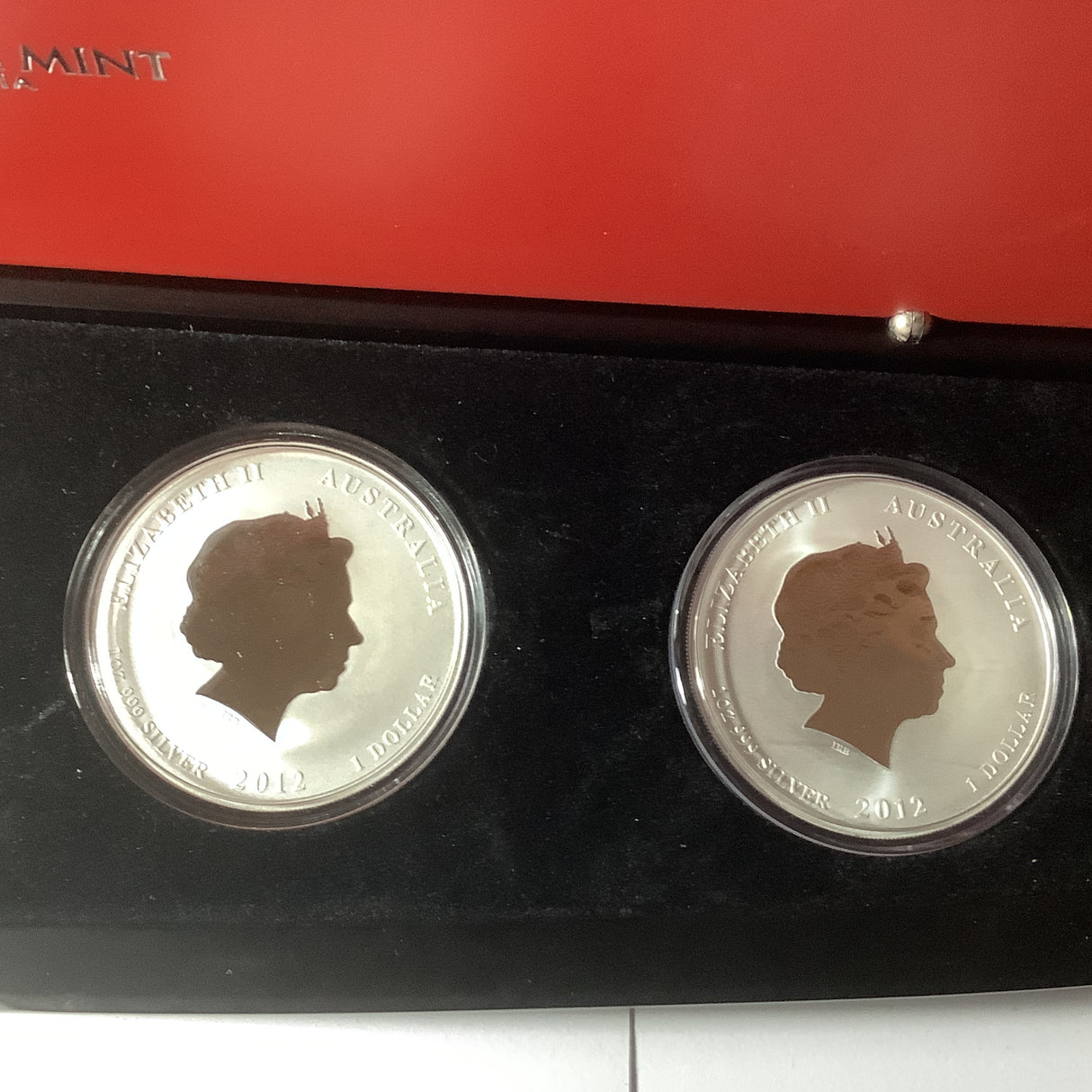 2012 Year of the Dragon 4 coin 1oz Typeset