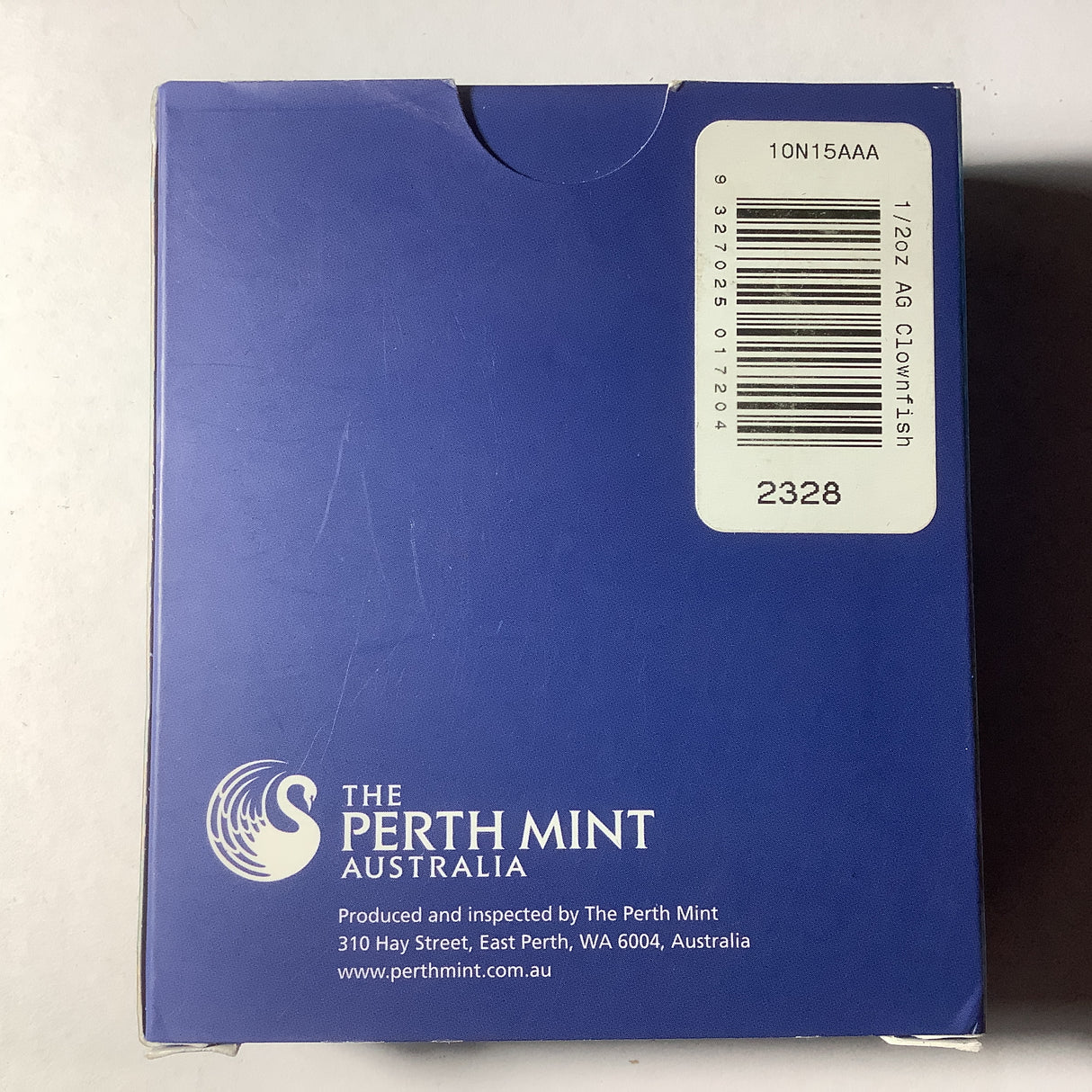 2010 Australian Sea Life The Reef Clown Fish 1/2 ounce silver proof coin.