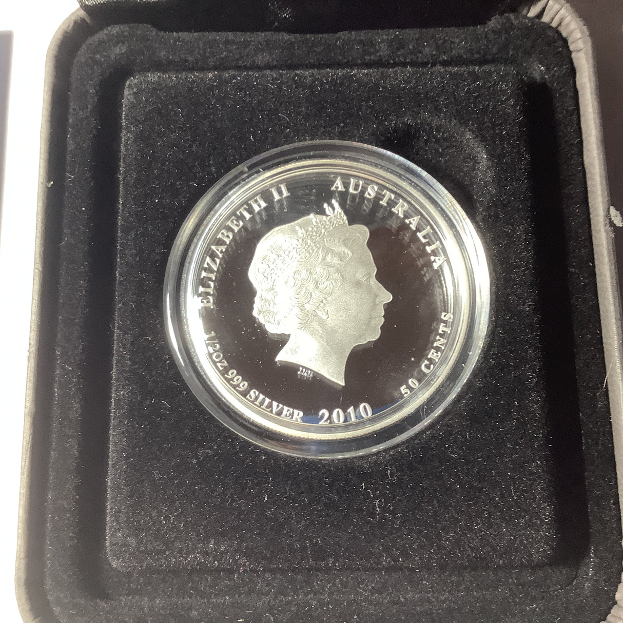 2010 Australian Sea Life The Reef Clown Fish 1/2 ounce silver proof coin.