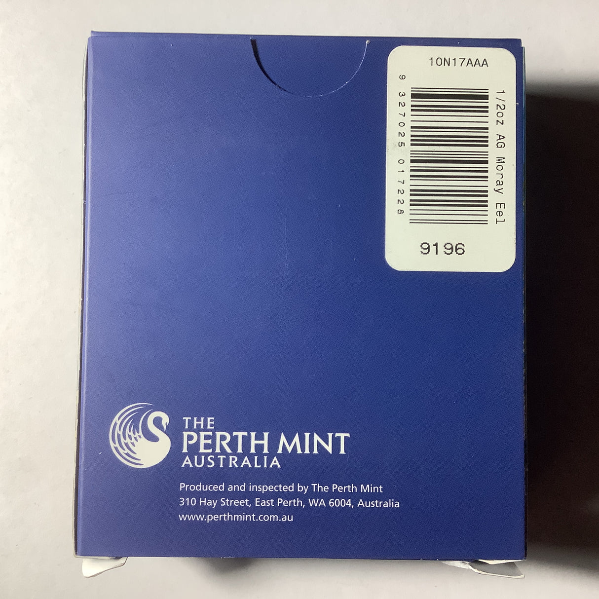 2010 Australian Sea Life The Reef Moray Eel 1/2 ounce silver proof coin