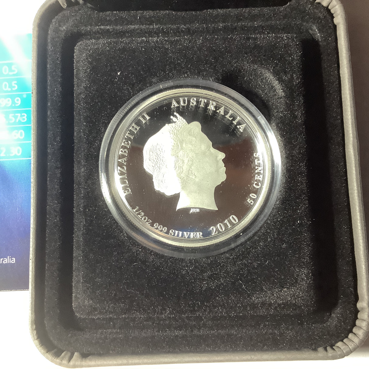 2010 Australian Sea Life Sea Horse 1/2 ounce silver proof coin