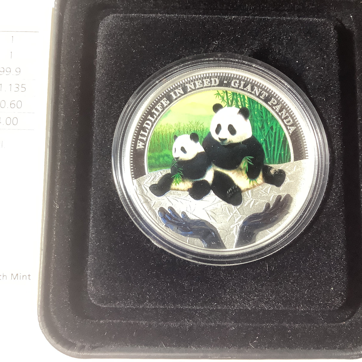 2011 Wildlife in need Giant Panda 1 Ounce Silver Proof Coin