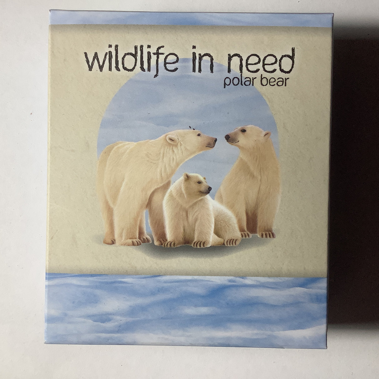 2012 Wildlife in need Polar Bear 1 Ounce Silver Proof Coloured Coin