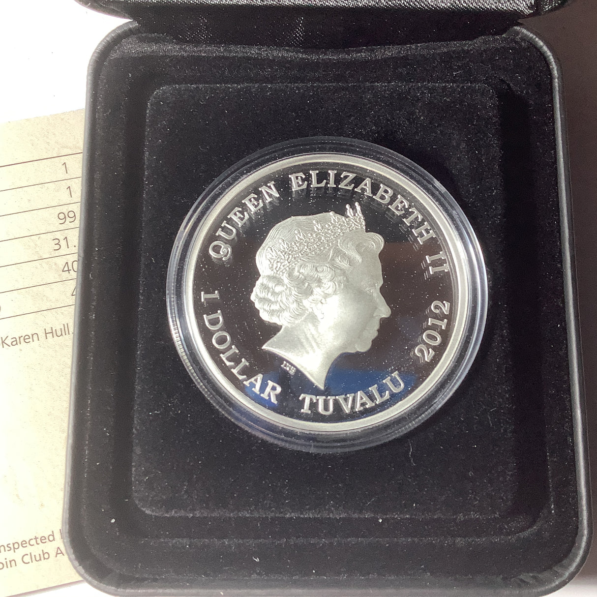 2012 Wildlife in need Polar Bear 1 Ounce Silver Proof Coloured Coin